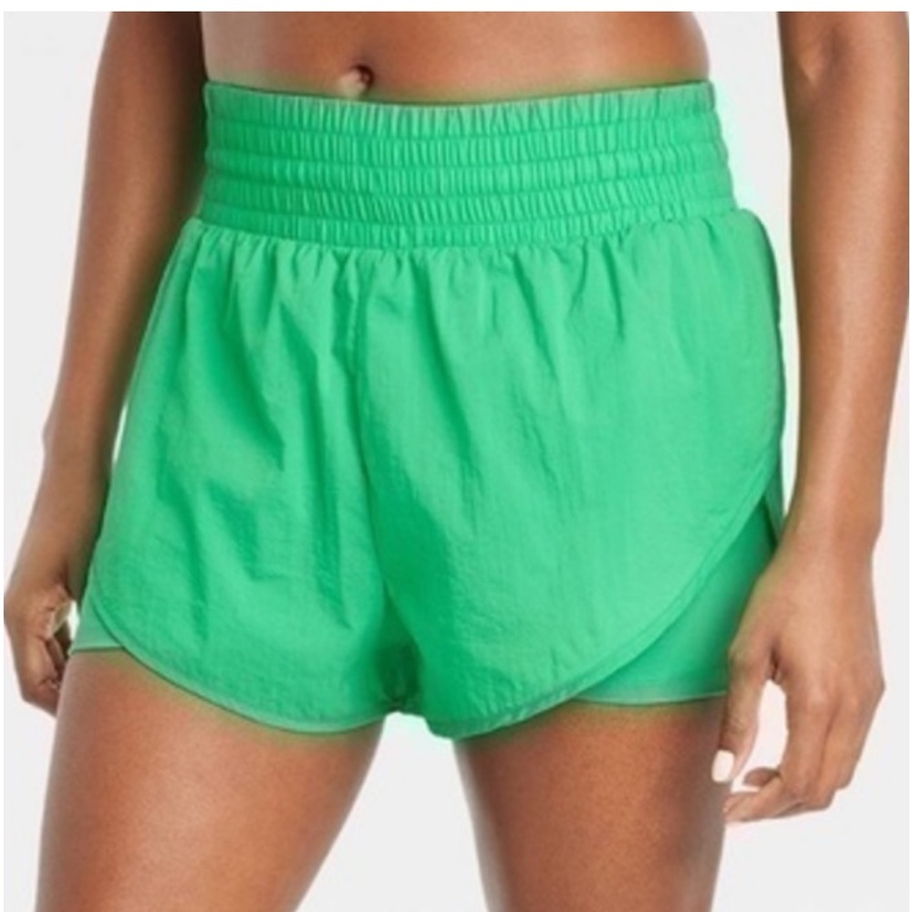 All in Motion translucent tulip shorts Green size XL